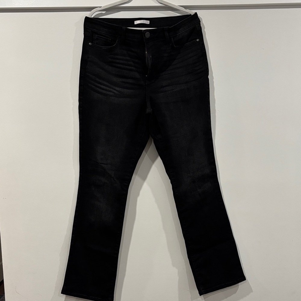 LC Lauren Conrad Women's Black Straight Leg Jeans